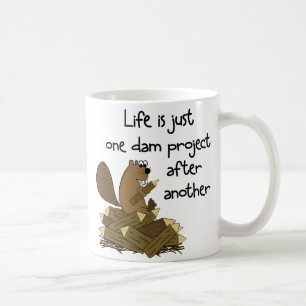 Taza De Café Divertido Ocupado Beaver Dam DIY Hogar u oficina T