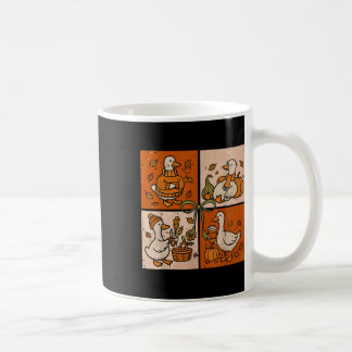 Taza De Café Divertido Otoño Calabaza Latte Ganso Amante Pumpki