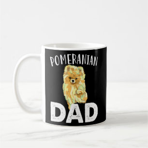 Taza De Café Divertido padre pomerano lindo amor perros hombres