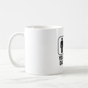 Taza De Café Divertido papá de esquí vs tu papá diseño gráfico