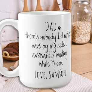 Taza De Café Divertido papá de perro personalizado