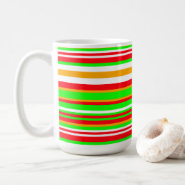 Taza De Café Divertido patrón de rayas para todo el año