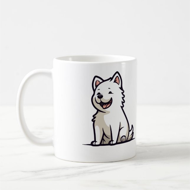 Taza De Café Divertido perro Mug (Izquierda)