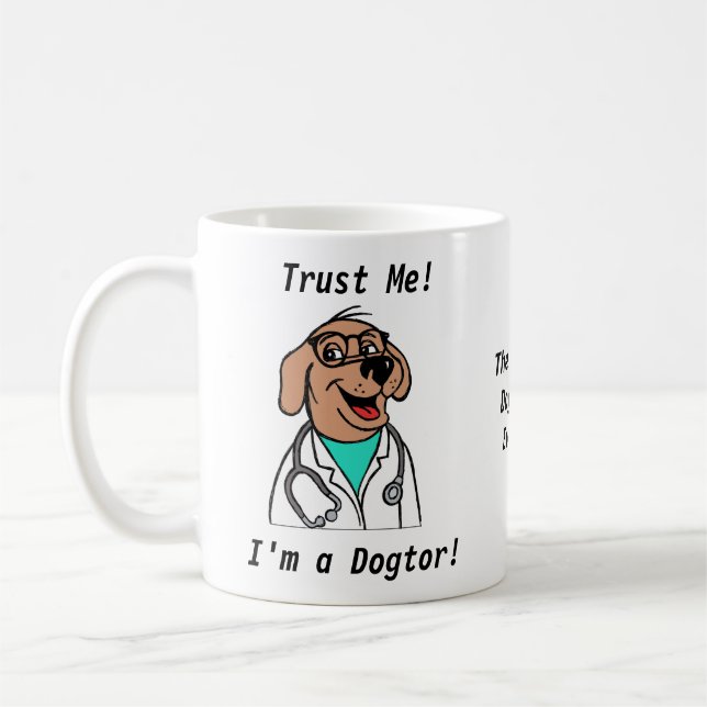 Taza De Café Divertido perro Vet Mug (Izquierda)