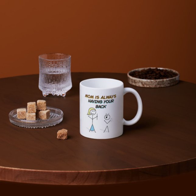 Taza De Café Divertido Personalizado de apoyo a mamá - con la e (Subido por el creador)