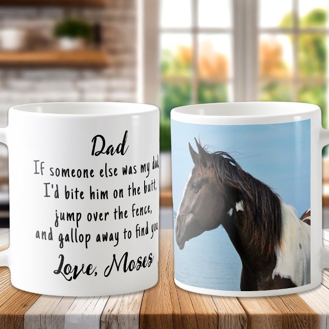 Taza De Café Divertido Personalizado de caballos Lover Foto Ecu (Subido por el creador)