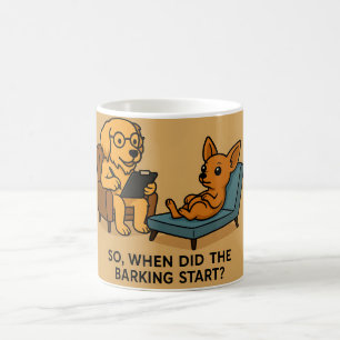 Taza De Café Divertido Personalizado de Terapia de Perro