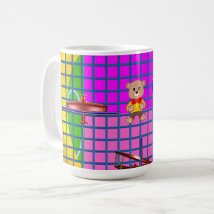 Taza De Café Divertido Plazas Rosa Duck Plano Nota musical