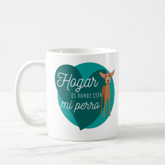 Taza De Café Divertido podenco perro Personalizado eslogan café