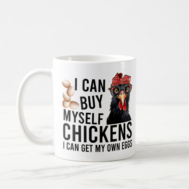 Taza De Café Divertido pollo diciendo (Izquierda)