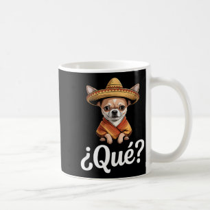 Taza De Café Divertido qué escéptico chihuahua sombrero diciend