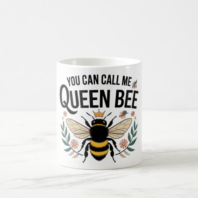Taza De Café Divertido Queen Bee (Centro)