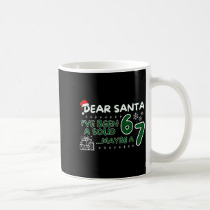 Taza De Café Divertido Querido Santa He Sido Un Sólido 6 Quizás