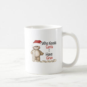 Taza De Café Divertido quién necesita a Santa Gran