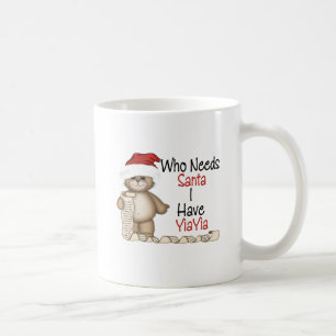 Taza De Café Divertido quién necesita a Santa Yiayia