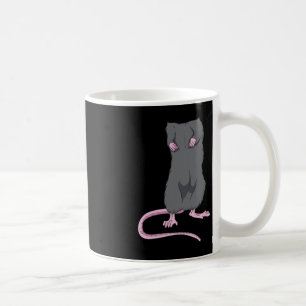 Taza De Café Divertido Ratón sin cabeza Halloween Rat Body Easy