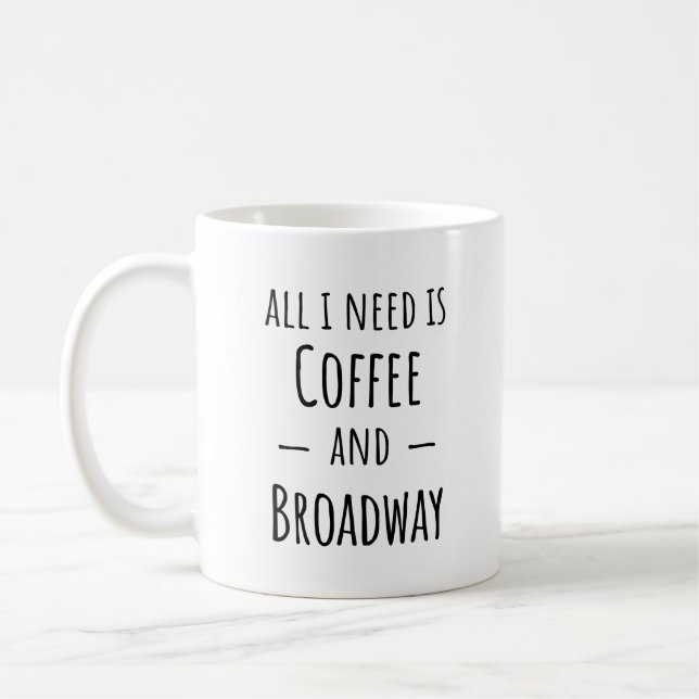Taza De Café Divertido regalo de Broadway Mug (Izquierda)