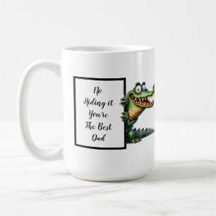 Taza De Café Divertido regalo de papá con caimanes divertidos y