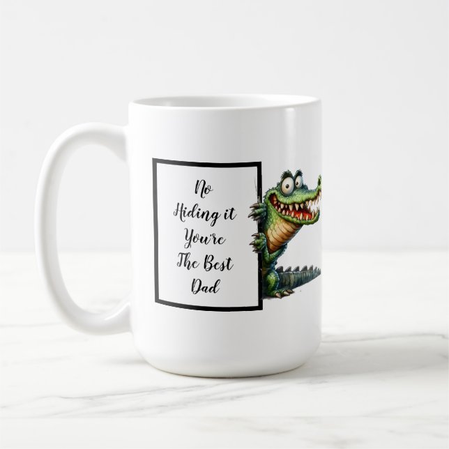 Taza De Café Divertido regalo de papá con caimanes divertidos y (Izquierda)
