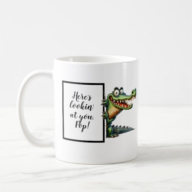 Taza De Café Divertido regalo de papá con caimanes divertidos y (Izquierda)