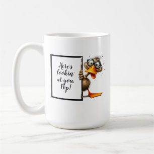 Taza De Café Divertido regalo de papá con un pato raro y gracio