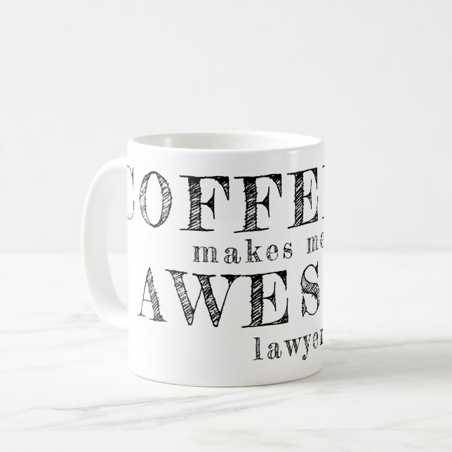 Taza De Café Divertido regalo de personalizado de tipografía pa (Anverso izquierdo)