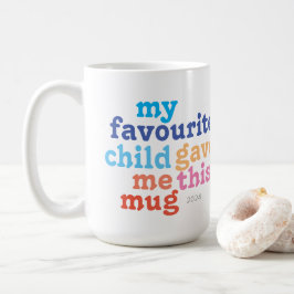 Taza De Café divertido regalo del hijo favorito para el día del