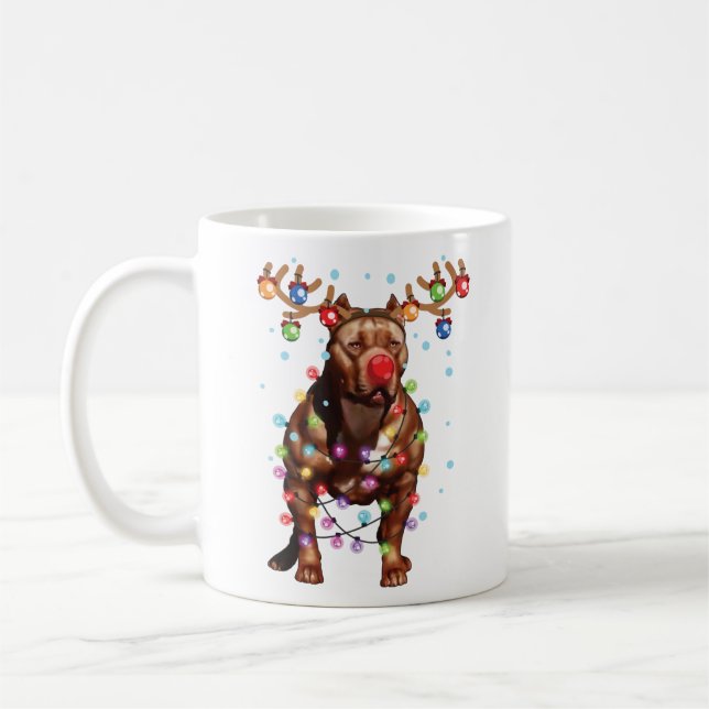 Taza De Café Divertido regalo navideño divertido para perros de (Izquierda)