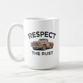 Taza De Café divertido RESPETA EL ÓXIDO Camioneta Pickup Chiste