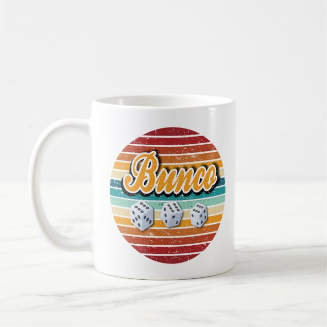 Taza De Café Divertido retro dice Bunco (Izquierda)