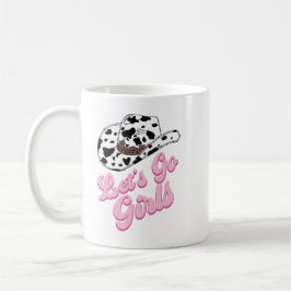 Taza de café divertido rosa Let's Go Girls Country