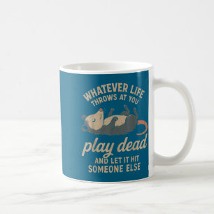 Taza De Café Divertido Sarcástico Ssum Haciendo El Muerto Para