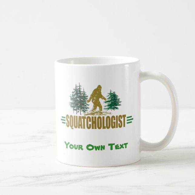 Taza De Café Divertido Sasquatching, Sasquatch Hunter (Derecha)