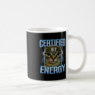 Taza De Café Divertido Seis Siete 67 Meme Certificado Energía M