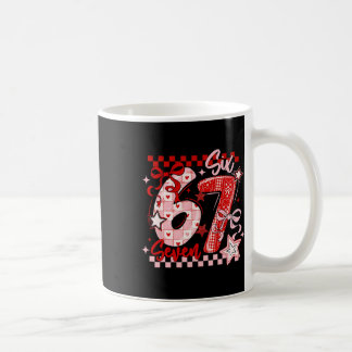 Taza De Café Divertido Seis Siete 6 7 Meme Día de San Valentín 