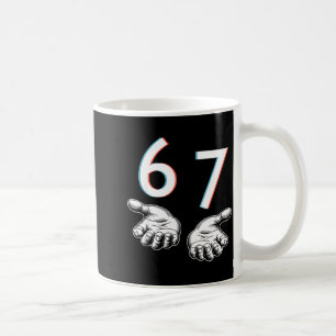 Taza De Café Divertido Seis Siete 6 7 Meme Gen Alfa Argot 6 7 M