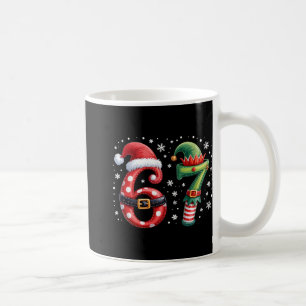 Taza De Café Divertido Seis Siete 6 7 Meme Navidad Humor Santa