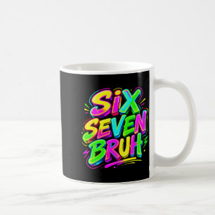 Taza De Café Divertido Seis Siete Bruh Meme 67 en Niños de la E