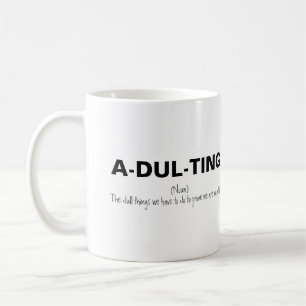 Taza De Café Divertido Ser Adulto
