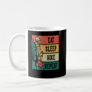 Taza De Café Divertido skeleton senderismo, comer excursión de