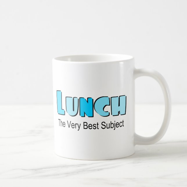 Taza De Café Divertido sobre el almuerzo (Derecha)