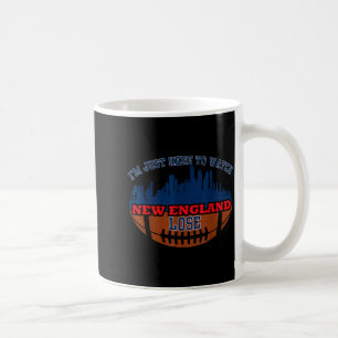 Taza De Café Divertido, solo estoy aquí para ver perder a Nueva