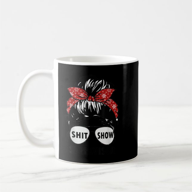 Taza De Café Divertido Supervisor Shitshow Para Maestra, Mujere (Izquierda)