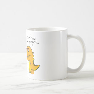 Taza De Café divertido-T-Rex-pequeño-brazo-dibujo animado