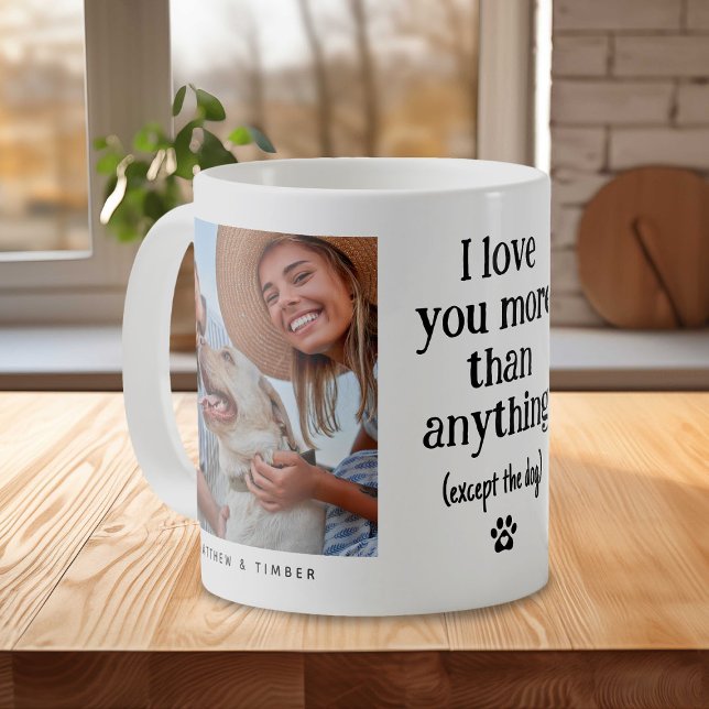 Taza De Café Divertido 'Te Amo' Amante de Perros 2 Fotos  (Subido por el creador)