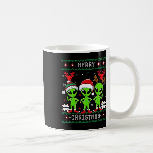 Taza De Café Divertido trío extranjero Navidades feos Santa Hat (Derecha)