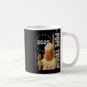 Taza De Café Divertido Trump como iglesia del Vaticano el Papa
