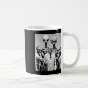Taza De Café Divertido Trump Con Conspiración De Aliens Extrate