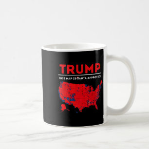 Taza De Café Divertido Trump Este Mapa Está Aprobado Por Santa