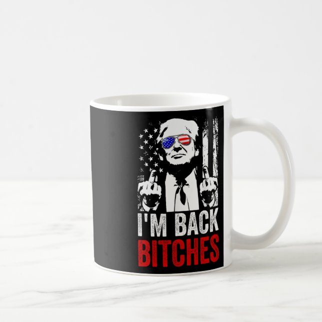Taza De Café Divertido Trump estoy de vuelta Es tomar EEUU gran (Derecha)
